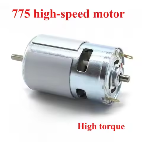 12V DC 775 double ball bearing RS775 high torque, low noise and high speed