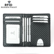 Hot-Selling Factory Rfid Carbon Fiber Texture Men's Card Holder Lightweight Casual Driving License Card Holder