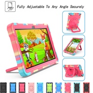 Shockproof Kids Case For Samsung Galaxy Tab A 8.0 2019 T290 T295 Tab A 10.1 T510 T515 Tab A7 10.4 2020 T500 T505 Tab A7 Lite 8.7 T220 T225 S7 Plus 12.4 2020 T970 S7 FE 12.4 2021 T730 360 Rotating Handle Heavy-duty Anti-drop Tablet Protective Case Cover