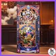 [From Japan]FUNPOLA 3D Puzzle Book Nook Kit Booknook Wooden Puzzle DIY Miniature