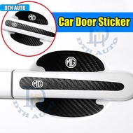 DTH 8Pcs MG Car Door Handle Bowl Scratch Protective Stickers Carbon Fiber Protector Cars Sticker Ant