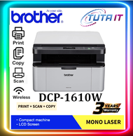 Brother DCP-1610W Monochrome Wireless Multi Function Laser Printer