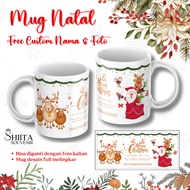 Glass Mug Christmas Gift Christmas Premium Souvenir Gift Beautiful Custom Name