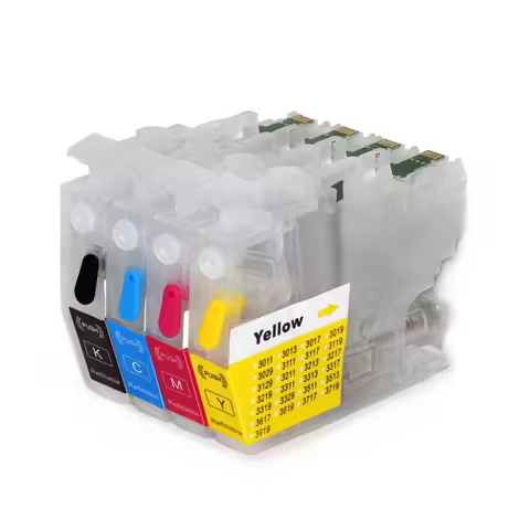 North America LC401 LC401XL Refillable Ink Cartridge With Chip For Brother MFC-J1010DW MFC-J1012DW M