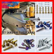 SET SKRU COVER AIR FILTER BOX YAMAHA XMAX 250 HENG SCREW AIR FILTER XMAX250