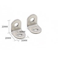 10pcs Siku Penyangga Rak Dinding Siku L Stainless Steel Bracket Ambalan Rak