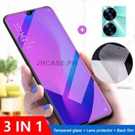 3 in 1 Anti Blue Light Ray Realme C55 Tempered Glass For Realme C53 C30 C30s C31 C33 C35 Screen Protector Protective Glass Carbon Fiber Back Film