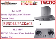 TECNO HOOD AND HOB FOR BUNDLE PACKAGE ( KD 3288 &amp; SR 288SV ) / FREE EXPRESS DELIVERY
