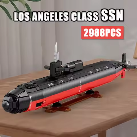 33049 2988pcs Military Los Angeles-class SSN Building Blocks Assembling MOC Nuclear Submarine Bricks