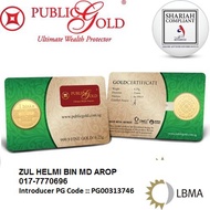 [READY STOCK]  1 Dinar 4.25g Emas Public Gold (999.9) LBMA Old Design Goncang