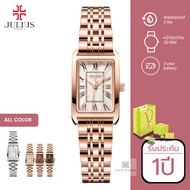 Julius นาฬิกาผู้หญิง JA-1252 นาฬิกาแฟชั่นเกาหลี มินิมอล หน้าปัดกลม สายแสตนเลส ประกัน 1 ปี สายโรสโกลด