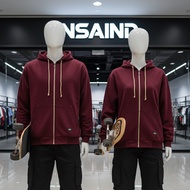 Nsa Ind Hoodie Zipper Bjorka MAROON Men Women