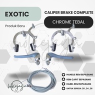 EXOTIC CLIP-ON BIKE BRAKES U-shaped BRAKE BMX/ 1 SET includes cable Handle