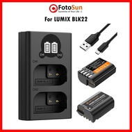 K&F DMW BLK22 Charger + battery combo for LUMIX S5, GH5, GH6, S1 series