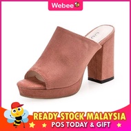 READY STOCK💝WEBEE 888-9 Nadori Valentina Women Midi Heels Kasut Tinggi Wanita Tumit