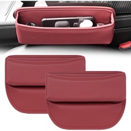 2 Pack Seat Gap Filler Organizer Compatible for Tesla Model 3 Y X S Car Leather Accessories Console 