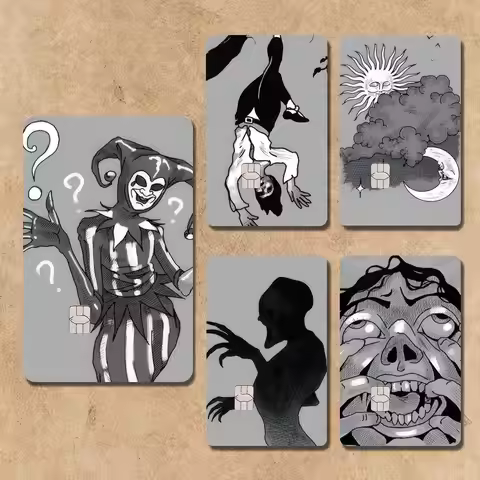 Phasmophobia Tarot Card Card Stickers Credit Visa Debit Bank Charge Card Bus Metro Waterproof Sticke