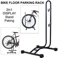 Bike Floor Parking Rack Storage 2 In 1 Stand Bicycle Repair Floor Stand Rack Display Stand