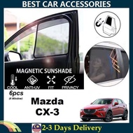 Mazda CX3 CX-3 Strong Magnetic Sunshade [6 pcs]