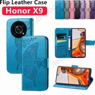 Flip Leather Phone Case For Honor X9 X8 X7 X6 X 9 X 8 X 6 X 7 HonorX9 HonorX8 HonorX7 HonorX6 4G 5G Magnetic Wallet Bracket Casing Shockproof Back Cover