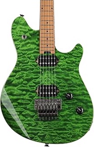 EVH Wolfgang Standard Quilt Maple Electric Guitar, Baked Maple Fingerboard, Transparent Green