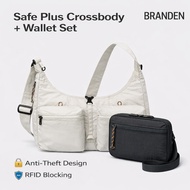 BRANDEN Safe Plus Set | Crossbody Bag + Wallet Bag | RFID Blocking