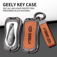 Zinc Alloy Leather Car Key Cover Case Shell Smart Keyless Remote Fob Holder Protector Keychain For G