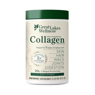 Great Lakes Wellness Collagen Peptides Powder for Skin Hair Nails Joints & Digestion 16oz