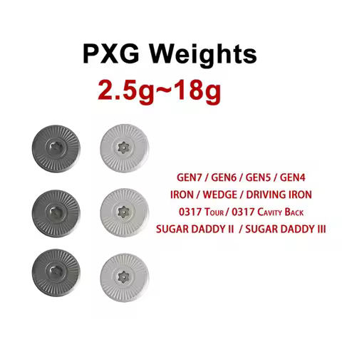Iron Weights Pxg Gen7 Gen6 Gen5 Gen4 0317X 0317t 0317Cb 0311 t P Xp Sugar Daddy Irons Wedges Driving