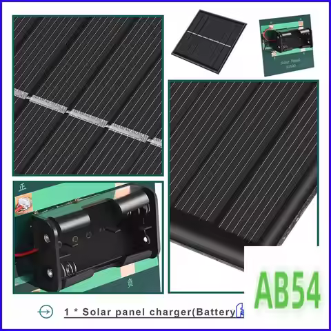 SB-1W 4V Rechargeable AA Battery Solar Cell Charger With Base For 2Xaa Batteries Charging Directly