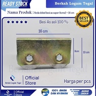 Roda Pagar 8 cm Super Ganda Besi Roda Double