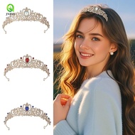 JNBYE Baroque Crown, Vintage Golden Queen Tiara Crown, Exquisite Elegant Shiny Alloy Ancient Greece 