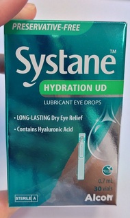 🈹 （常更新）Alcon Systane Hydration UD 30 vials 31-10-2027到期，天然人造淚水潤眼（30支）無防腐劑