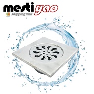15cm x 15cm Stainless Steel Floor Grating 4" x 4"/6” x 6” with Waste Trap Water Drainer/Gril Lantai