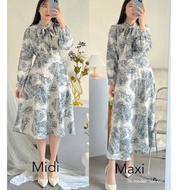 Ibuki Pattern Midi Dress