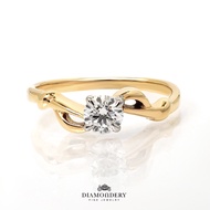 แหวนเพชร Gold Twist Engagement Ring