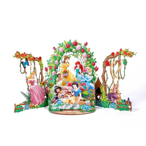 Princess Forest Tea Party Greeting Card Creative Birthday Gift Girl Party Invitation Lovely Gift For