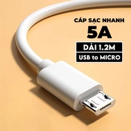 5A Micro USB 1.2M Fast Charging Cable 1.2M Type-C Fast Charging Cord Android Data Transfer Charging 