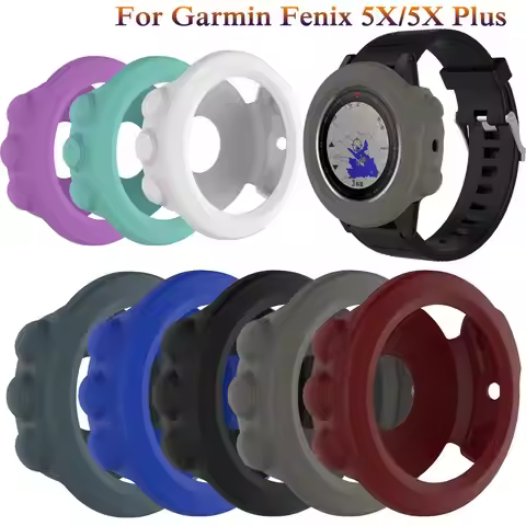 Silicon Protective Cover Case For Garmin Fenix 5X/ 5X Plus Bracelet bands Anti-dust Protector Shell 