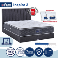 Vono Ergobed Inspire 2 Mattress (Tilam Vono) | 15 years Warranty | 100% Natural Latex | Pillow Top |