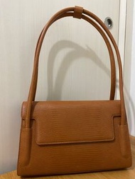 韓國 Find kapoor - MARTY BAG 26 LIZARD - BROWN 啡色 古典