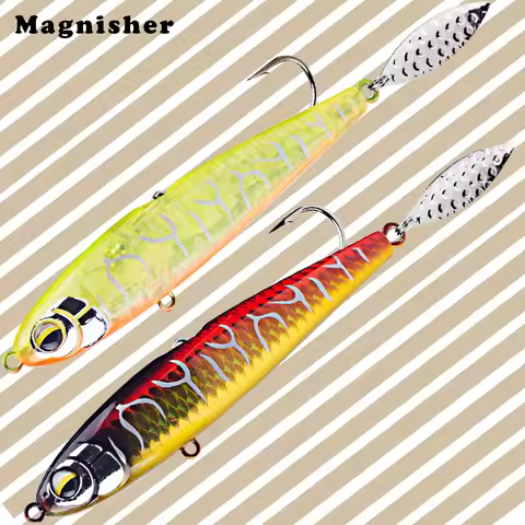 Magnisher Long Casting Sinking Pencil Hard Baits 10.5cm 27.5g Walk the Dog Sea Fishing Lures Trollin