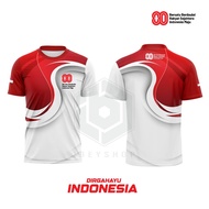 AUGUST 17 T-SHIRT INDEPENDENCE INDONESIAN INDEPENDENCE DAY JERSEY/ 17 AUGUST FULLPRINT JERSEY/ - 01