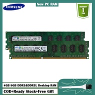 PC RAM ใหม่ | Samsung 4GB/8GB 1600MHz 1333Mhz 1066Mhz หน่วยความจำ DDR3/DDR3L และรองรับ AMD รองรับปลั๊ก N Play หน่วยความจำเกมที่ถูกที่สุดสำหรับเดสก์ท็อปหน่วยความจำสำหรับเล่นเกมที่ดีที่สุดสำหรับกราฟิกระดับสูงและประสบการณ์ที่เข้มข้น