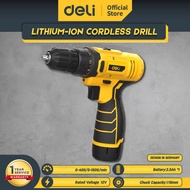 Deli Cordless Drill Mesin Bor Baterai / Mesin Bor Tangan 12V High Torque EDL-DZ12-4A2