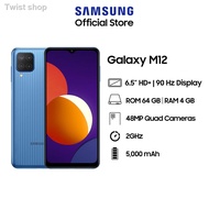 ﹍Samsung Galaxy M12 Android Handphone 90Hz Refresh Rate - Blue/Green (4GB RAM/64GB ROM/6.5")