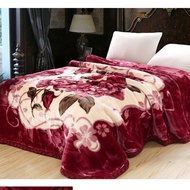 Genuine Raschel Ultra-Thick Blanket Quilt Nap Blanket   Double-layer Thickened Warm Fleece Winter Co