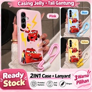 HP Lightning Mcqueen Jelly 2In1+Tail Casing Xiaomi 17T Prohp poco X8 Pro Max C81 Pro 15T Pro C71 C65