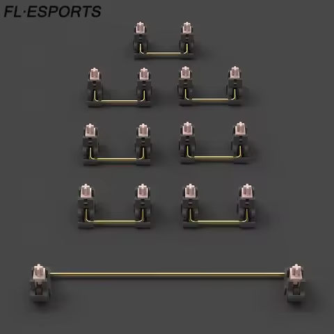 FL·ESPORTS Mechanical Keyboard V3 Stabilizers Switches Gold Plated Mounted DIY 6.25u 61 87 104 108 K