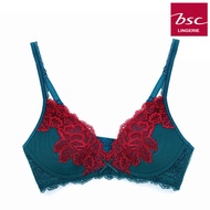 BSC ชุดชั้นในบรา NONWIRE BRA บรารูปแบบไม่มีโครง (สีเขียวหางนกยูง/PG) - BB3377PG